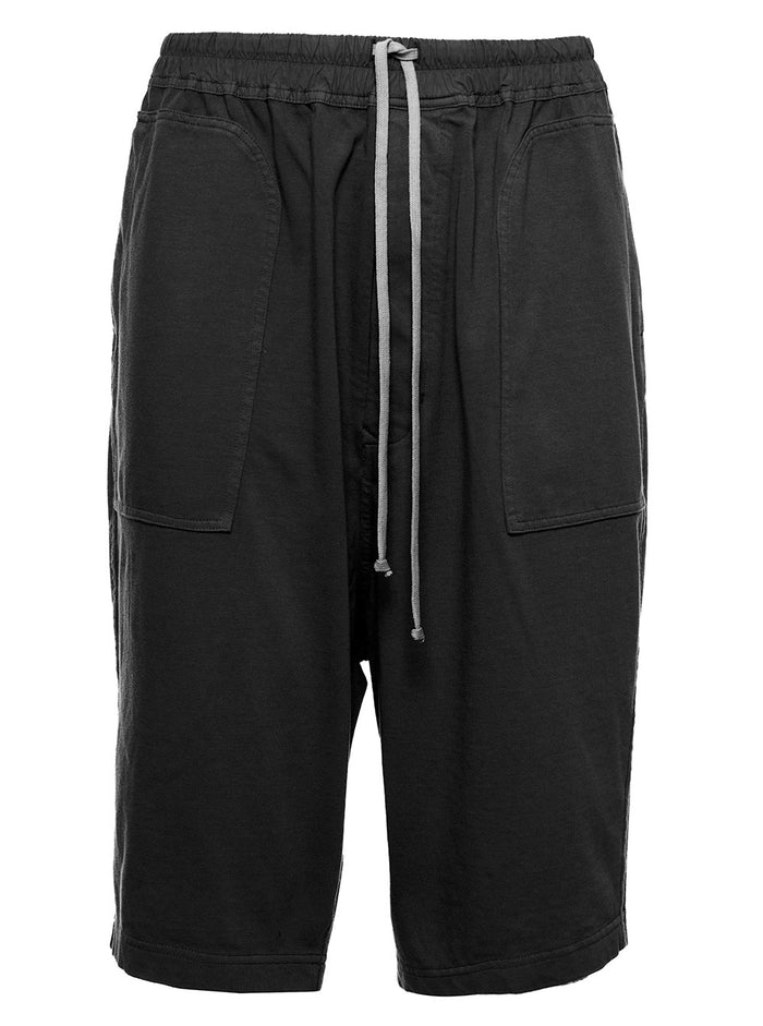 Cotton Bermuda Shorts With Pockets Black Trousers