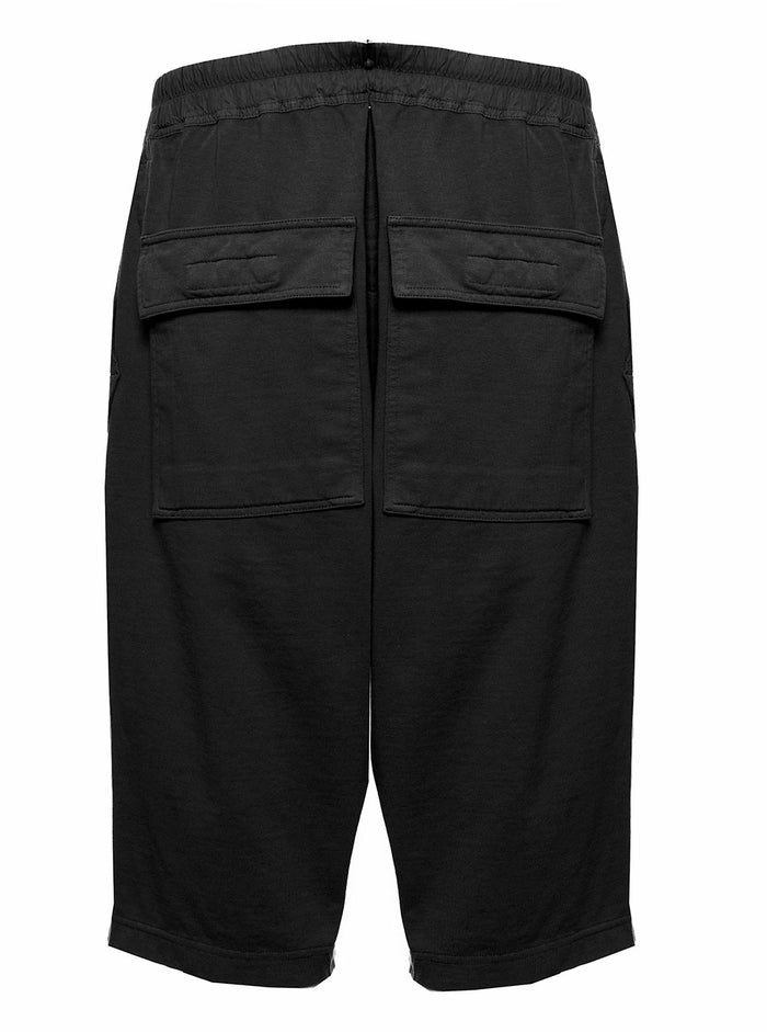 Cotton Bermuda Shorts With Pockets Black Trousers