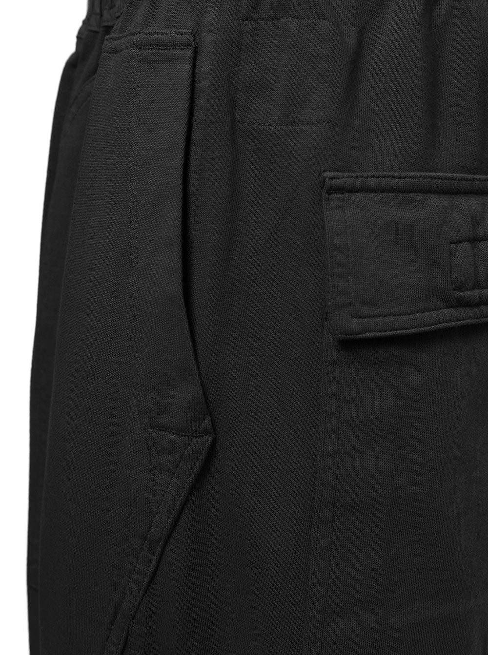 Cotton Bermuda Shorts With Pockets Black Trousers