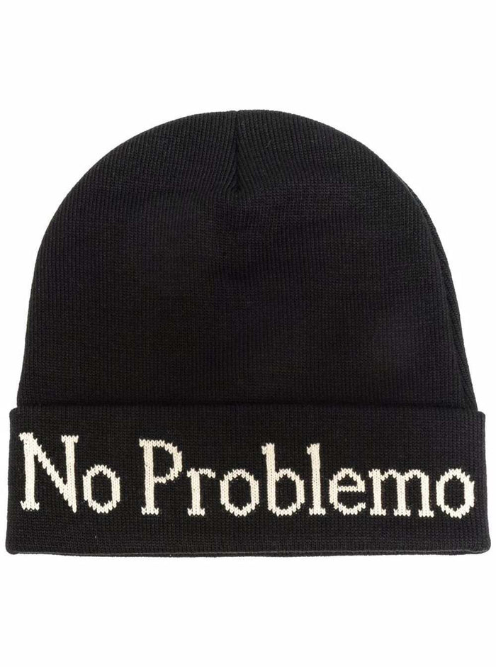 No Problemo Black Cap Acrylic Hats And Gloves