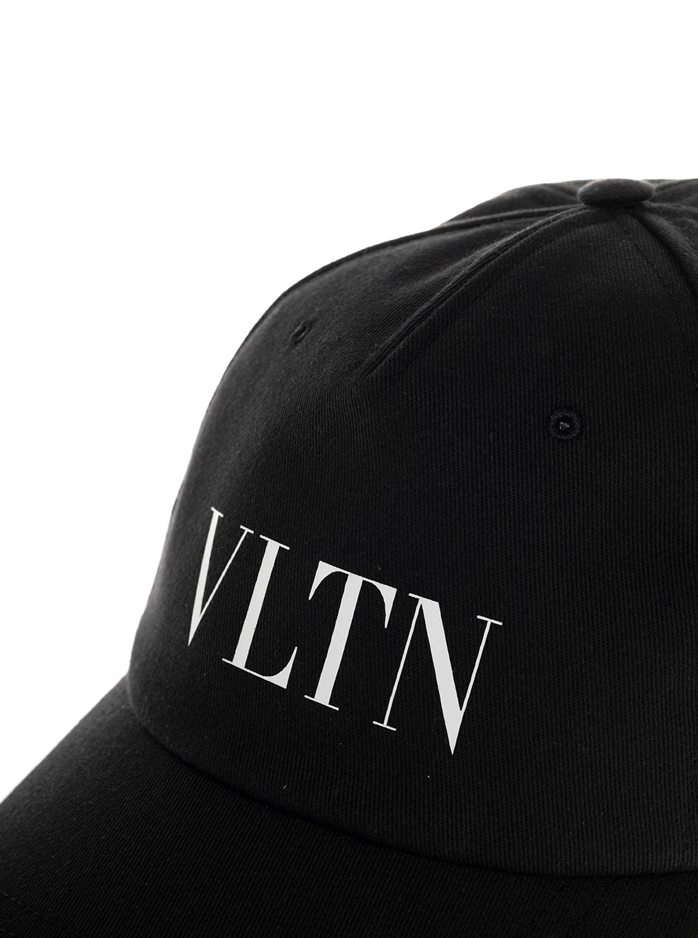 Black Cotton Hat With Vltn Logo And Gloves