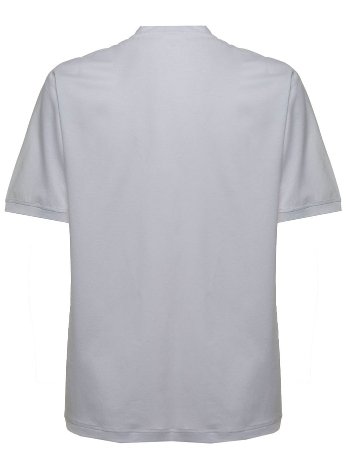 White Cotton Crew Neck T-Shirt Tshirts And Polo Shirts