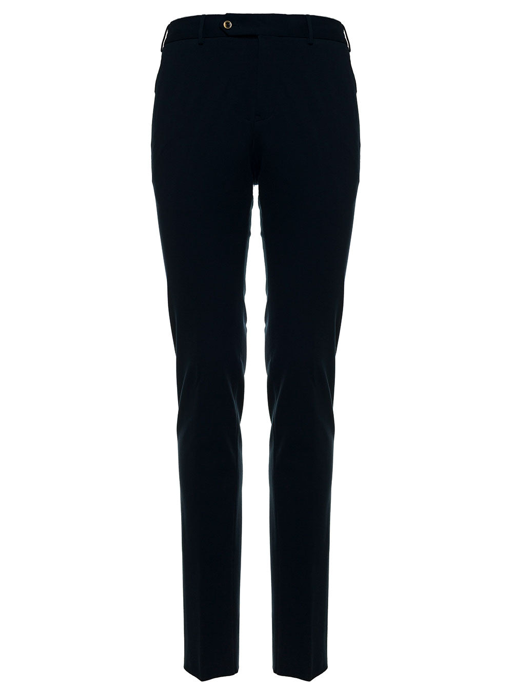 Blue Slim Jersey Pants Blu Modal Polyamide Elastane Trousers