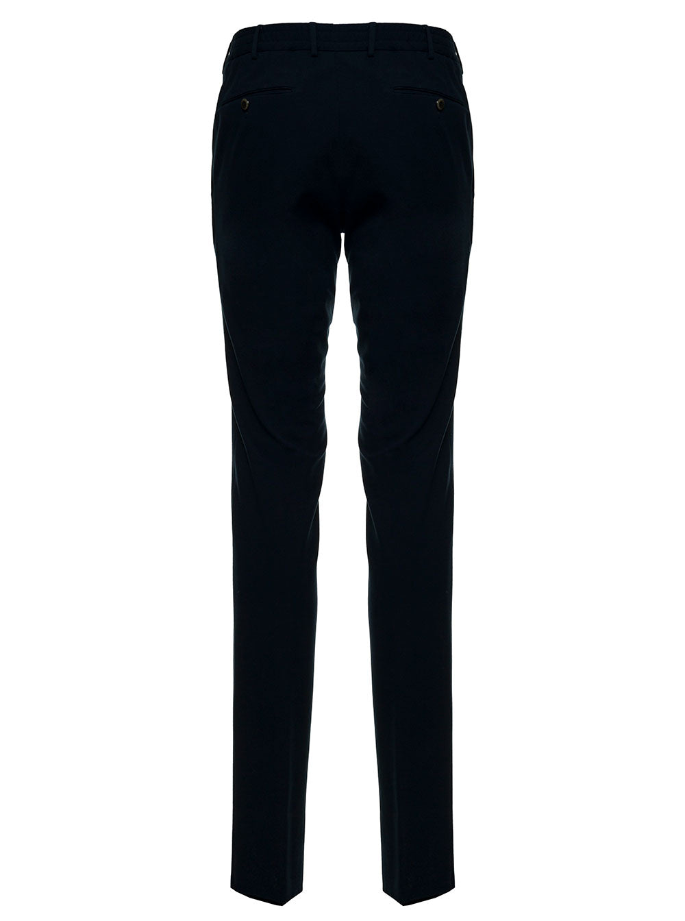 Blue Slim Jersey Pants Blu Modal Polyamide Elastane Trousers