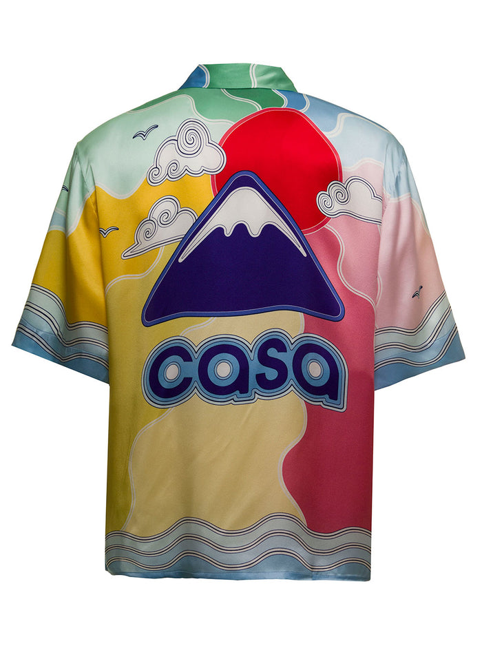 Cuban Multicolor Silk Shirt And Blouses