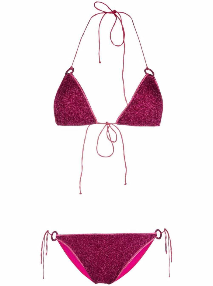 Oséree Woman Lumière Lurex Fuxia Bikini Polyamide Metallic Beachwear