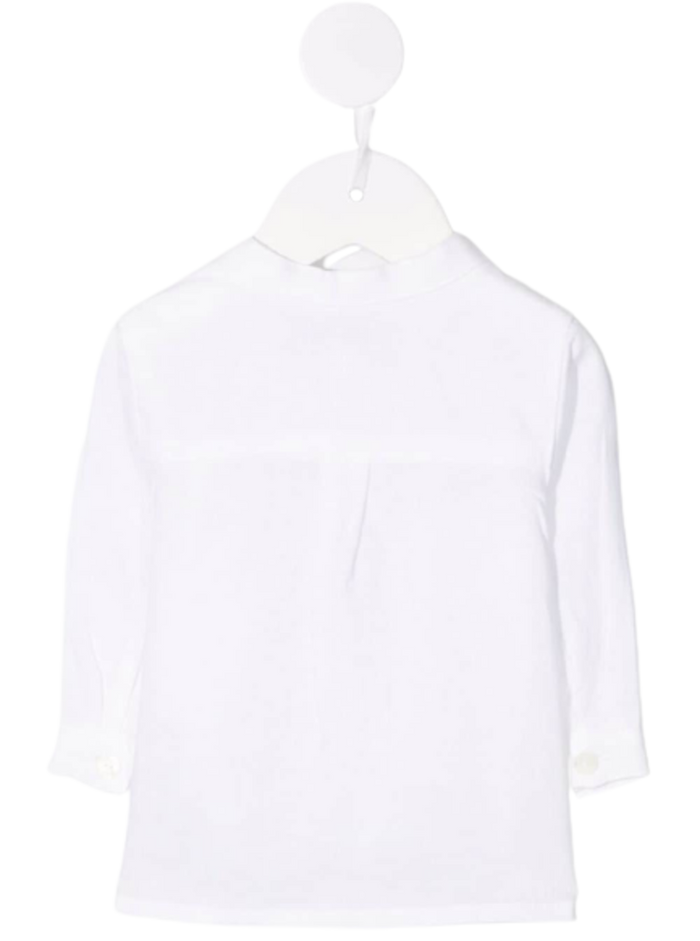 Tartine Et Chocolat Baby Girl White Linen Shirt And Blouses