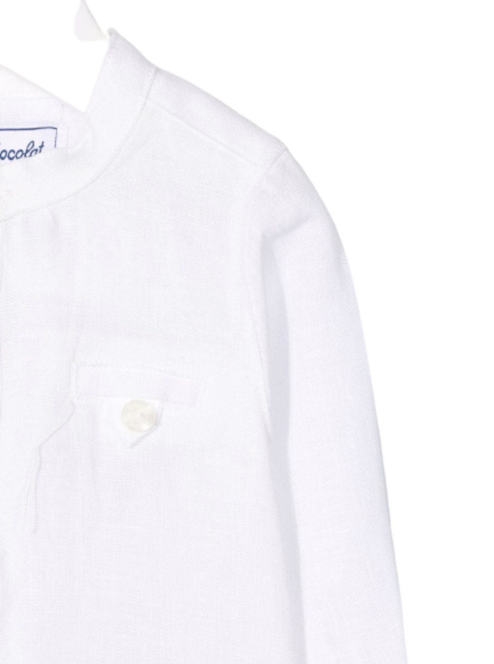 Tartine Et Chocolat Baby Girl White Linen Shirt And Blouses