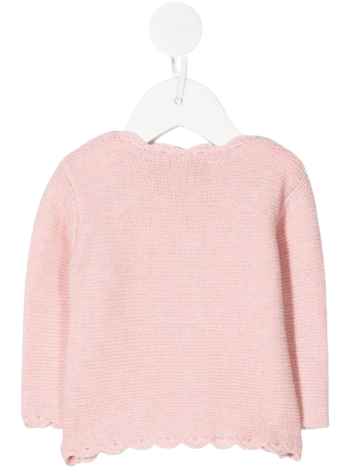 Tartine Et Chocolat Baby Girl Cotton Pink Cardigan Jersey