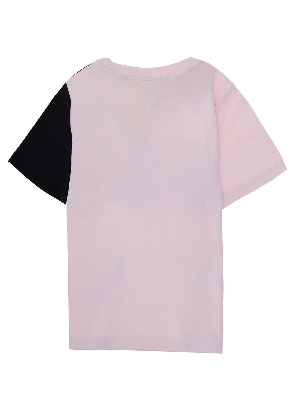 Burberry Kids Cotton Pink And Black Girl T-Shirt With Fawn Printed Tshirts Polo Shirts