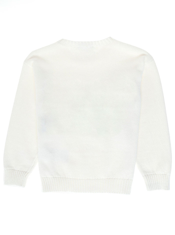 Emporio Armani Boy Blend Cotton White T-Shirt With Logo Polyamide Jersey