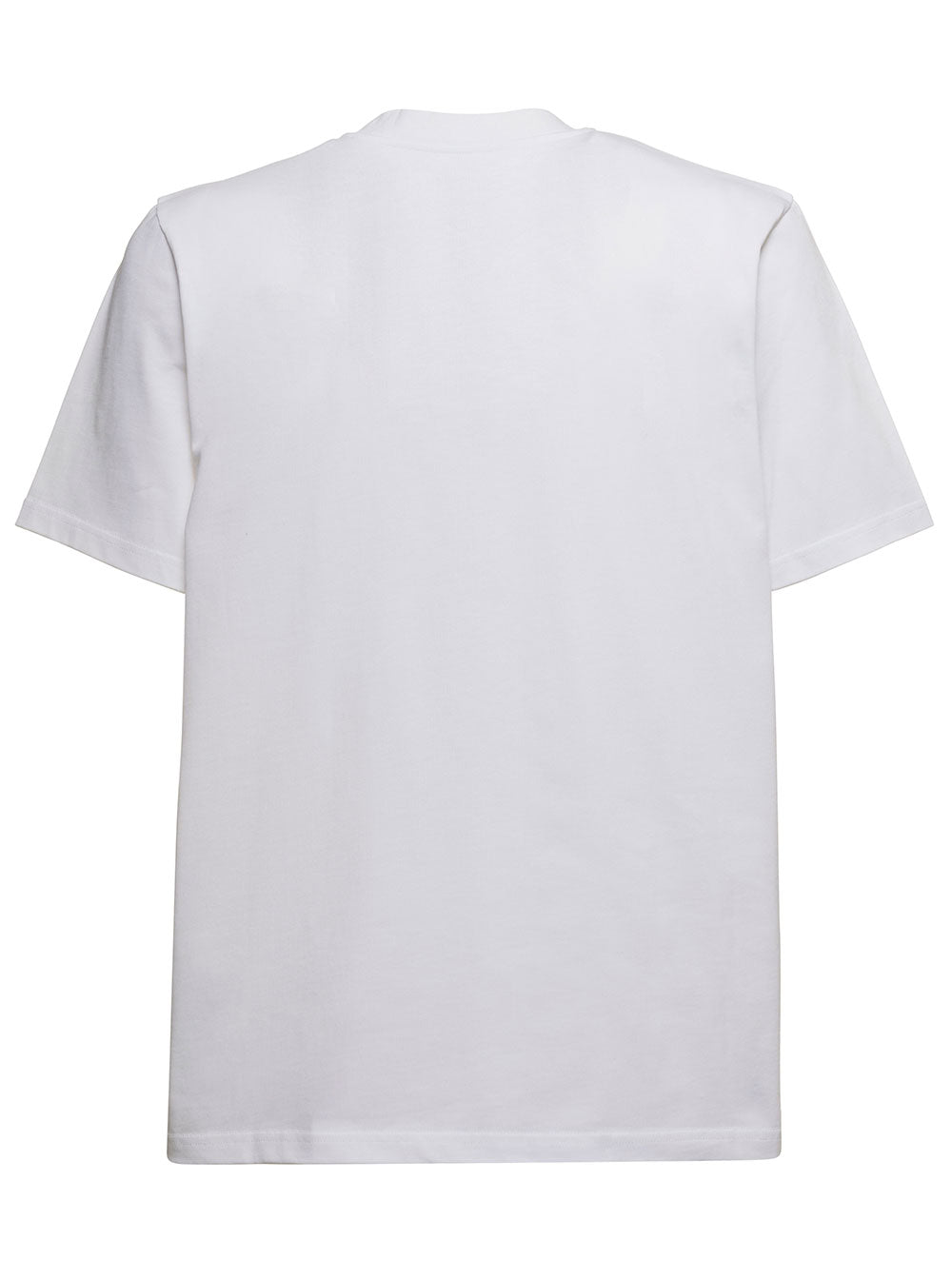 Casablanca White Organic Cotton Mans T-Shirt With Logo Tshirts And Polo Shirts