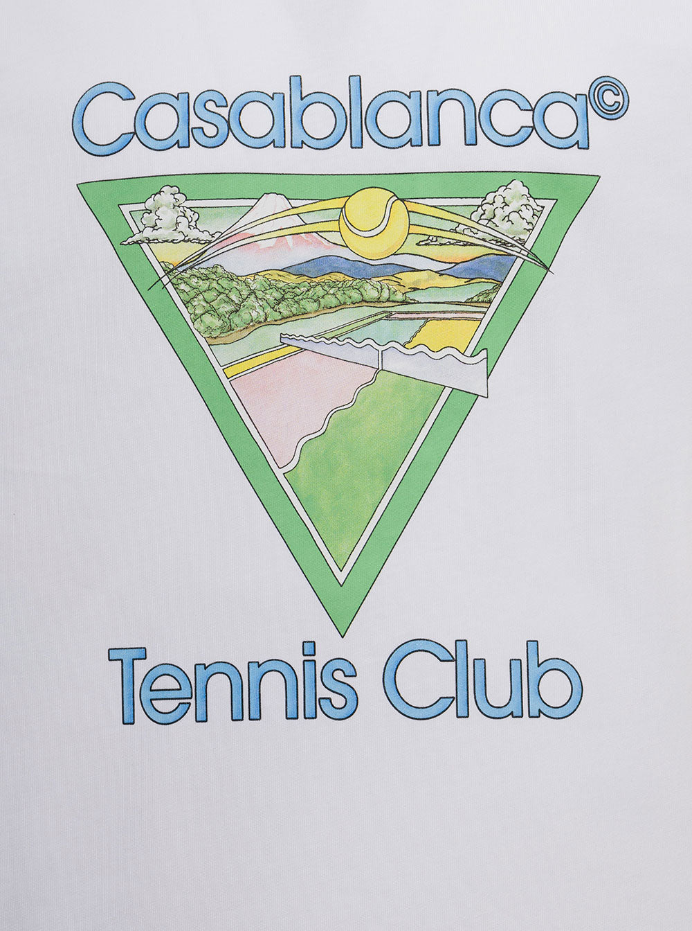 Casablanca White Organic Cotton Mans T-Shirt With Logo Tshirts And Polo Shirts