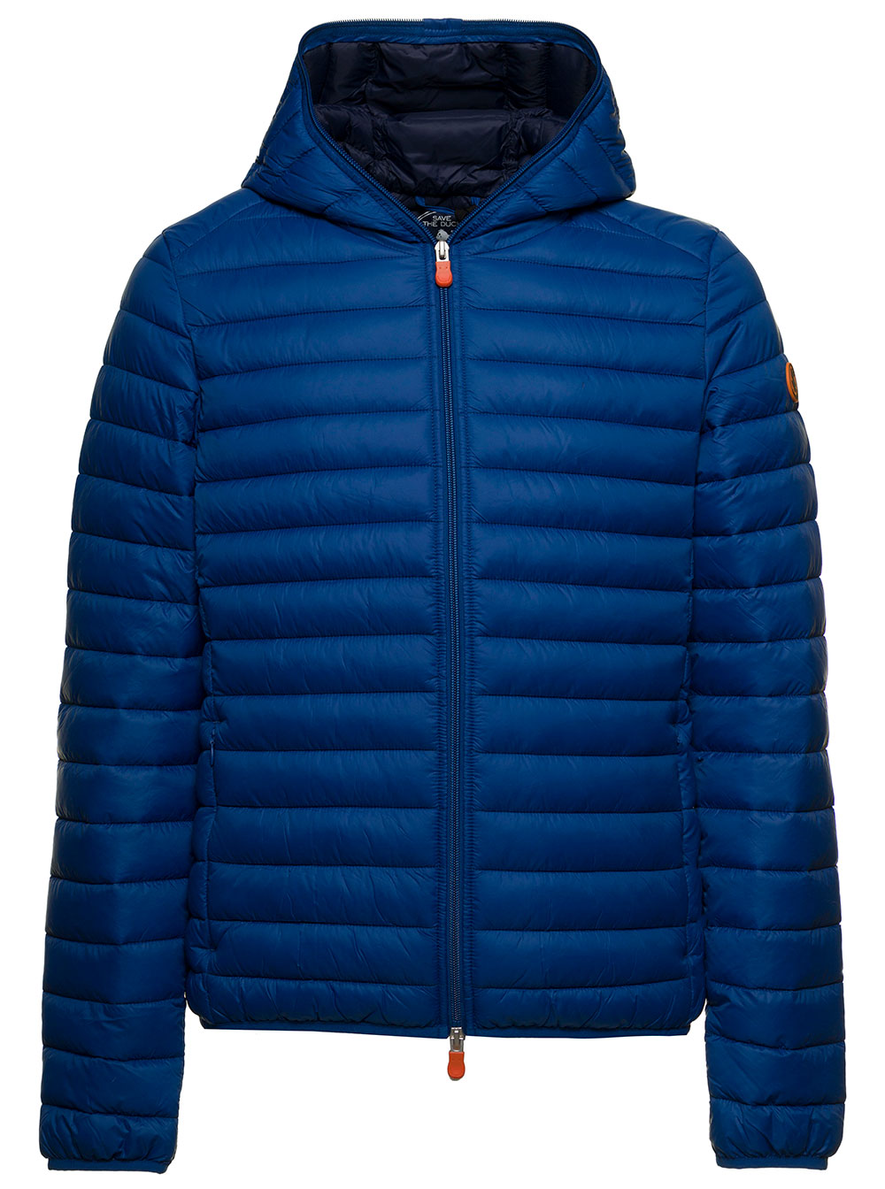 Save The Duck Mans Donald Blue Quilted Nylon Ecological Down Jacket Blu