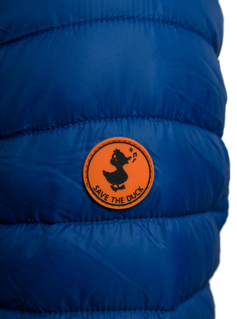 Save The Duck Mans Donald Blue Quilted Nylon Ecological Down Jacket Blu