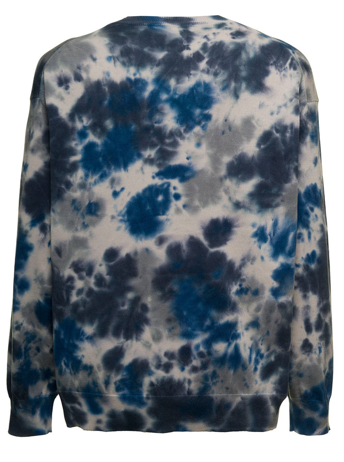 Kenzo Mens Tie Dye Cotton Sweater Jersey