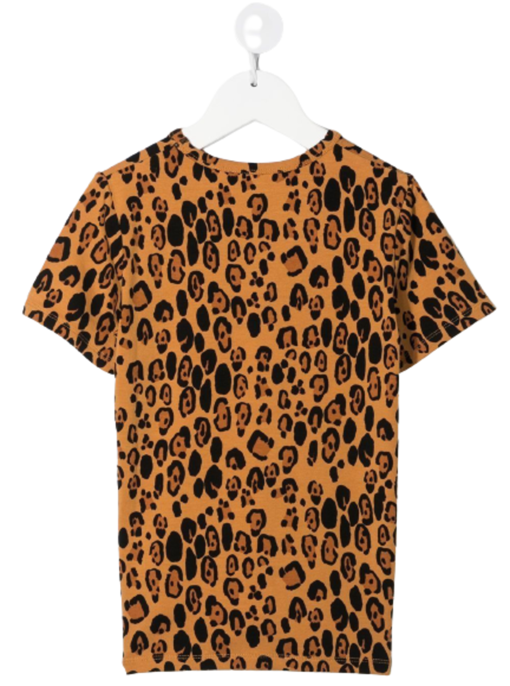 Basic Leopard Ss Tee Beige Lyocell Elastane Tshirts And Polo Shirts