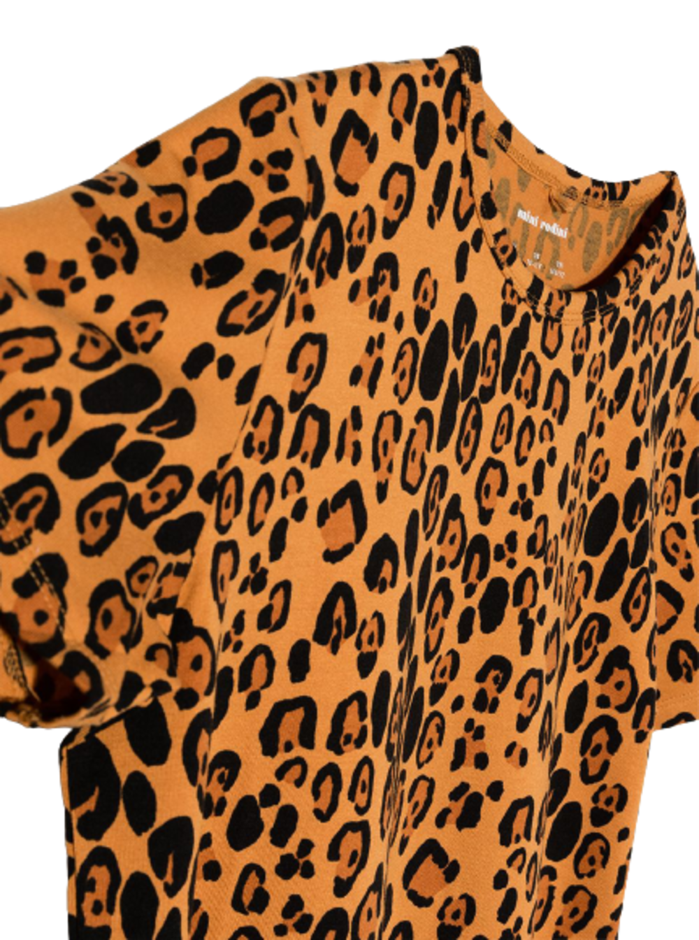 Basic Leopard Ss Tee Beige Lyocell Elastane Tshirts And Polo Shirts