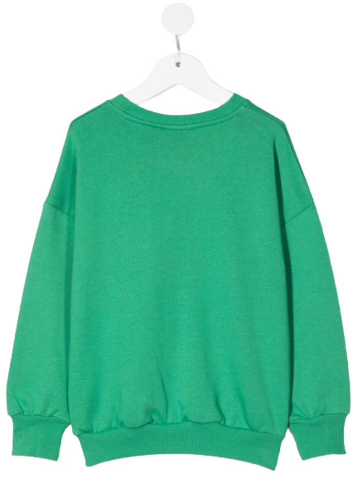 Mini Rodini Kids Boys Green Crocodile Organic Cotton Sweatshirt Sweatshirts