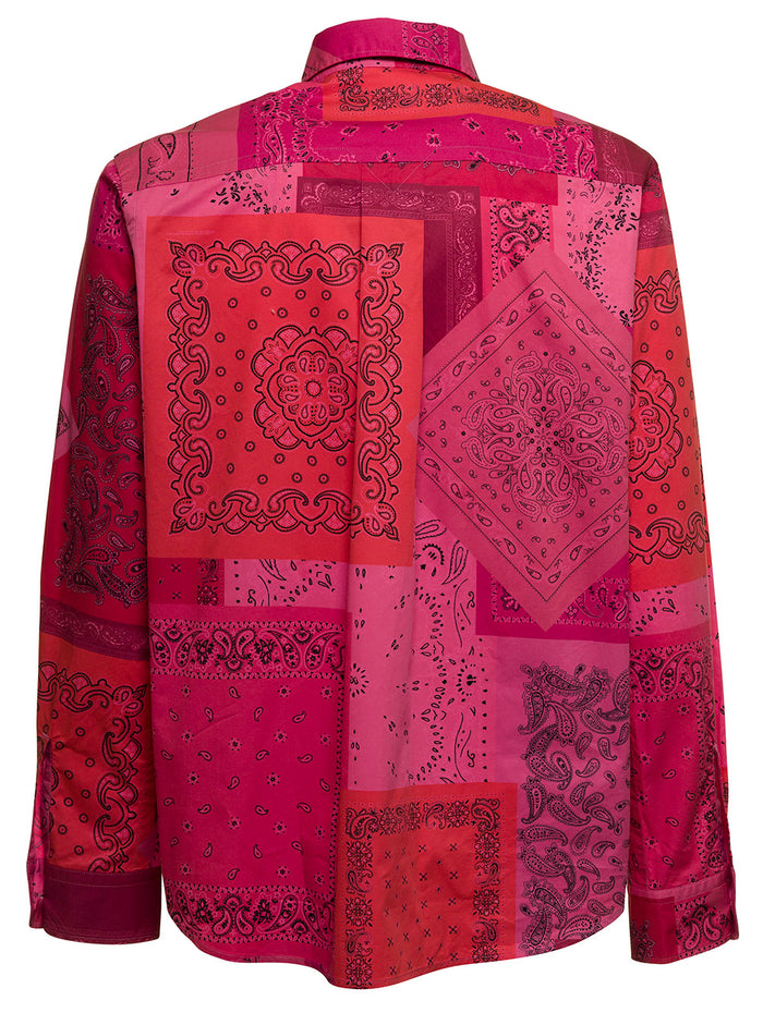 Kenzo Multicolor Cotton Bandana Printed Masns Shirts And Blouses
