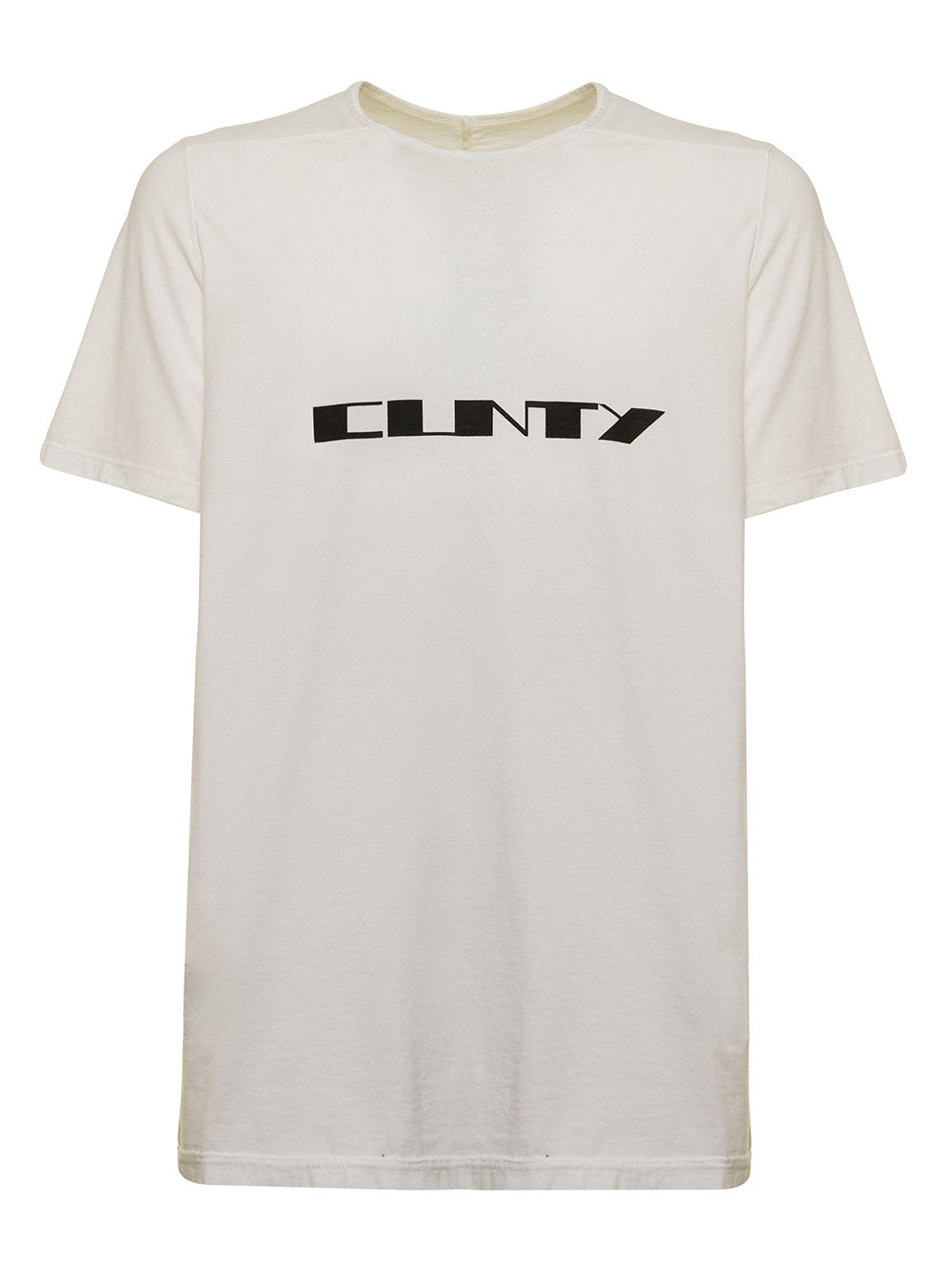 Drkshdw White Cotton Mant-Shirt With Print Tshirts And Polo Shirts