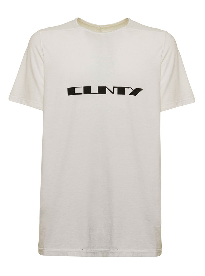 Drkshdw White Cotton Mant-Shirt With Print Tshirts And Polo Shirts