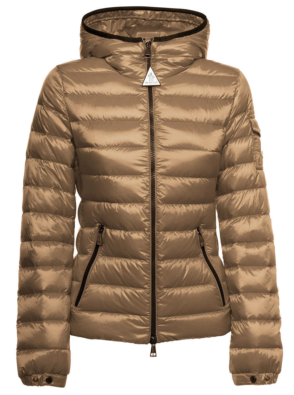 Moncler Bles Woman Beige Quilted Nylon Down Jacket