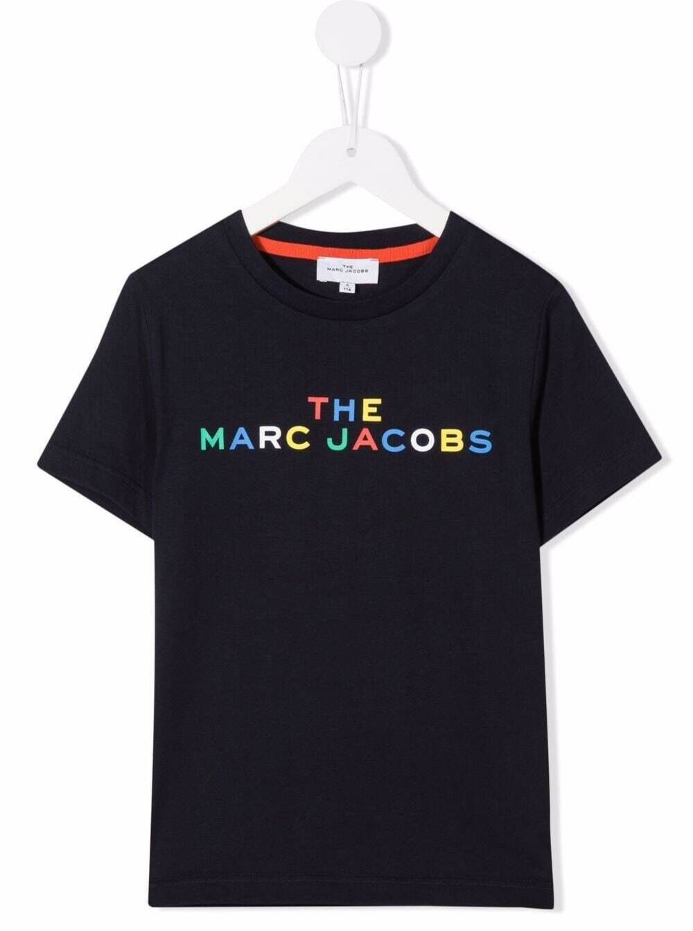 Marc Jacobs Kids Boys Blue Cotton T-Shirt With Logo Blu Tshirts And Polo Shirts