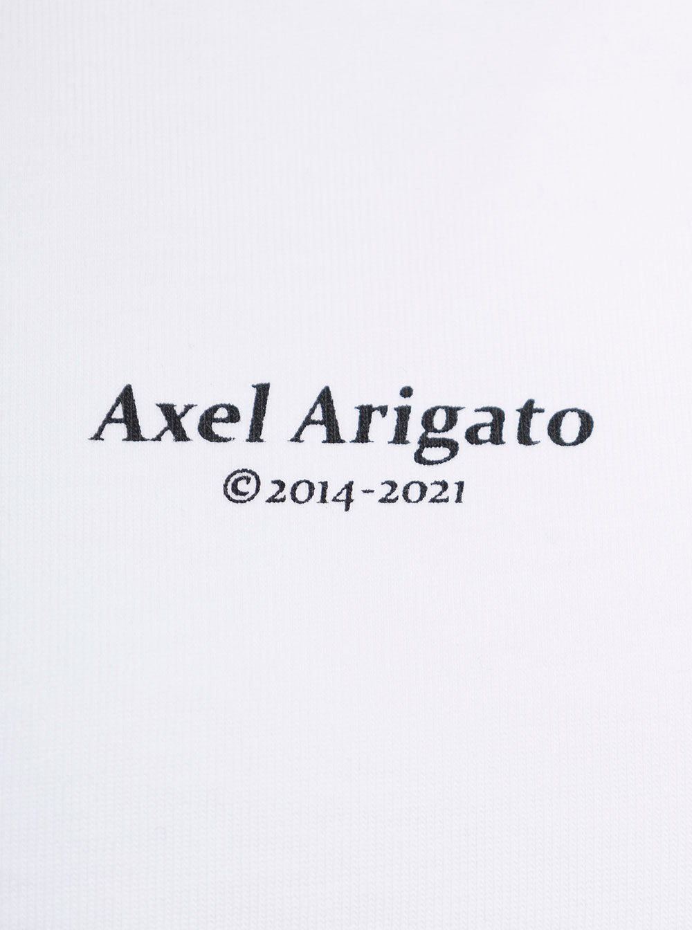 Axel Arigato Womans White Organic Cotton T-Shirt With Logo Tshirts And Polo Shirts