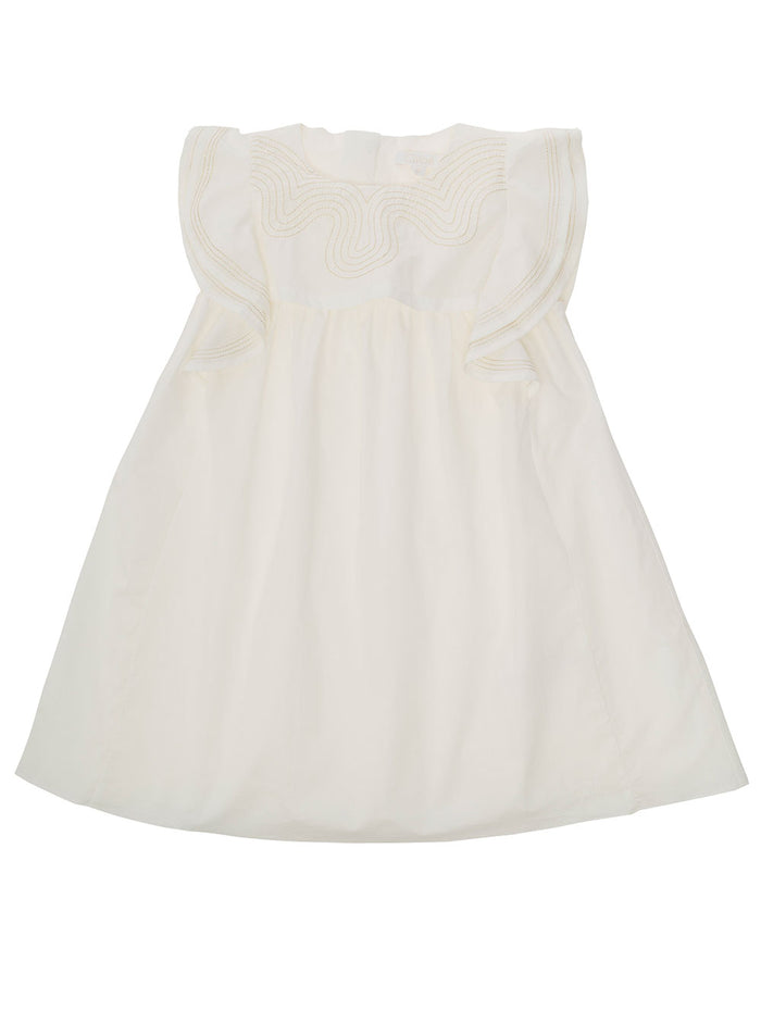 Chloè Girl Cotton White Dress