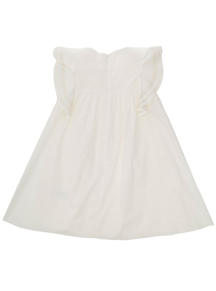 Chloè Girl Cotton White Dress
