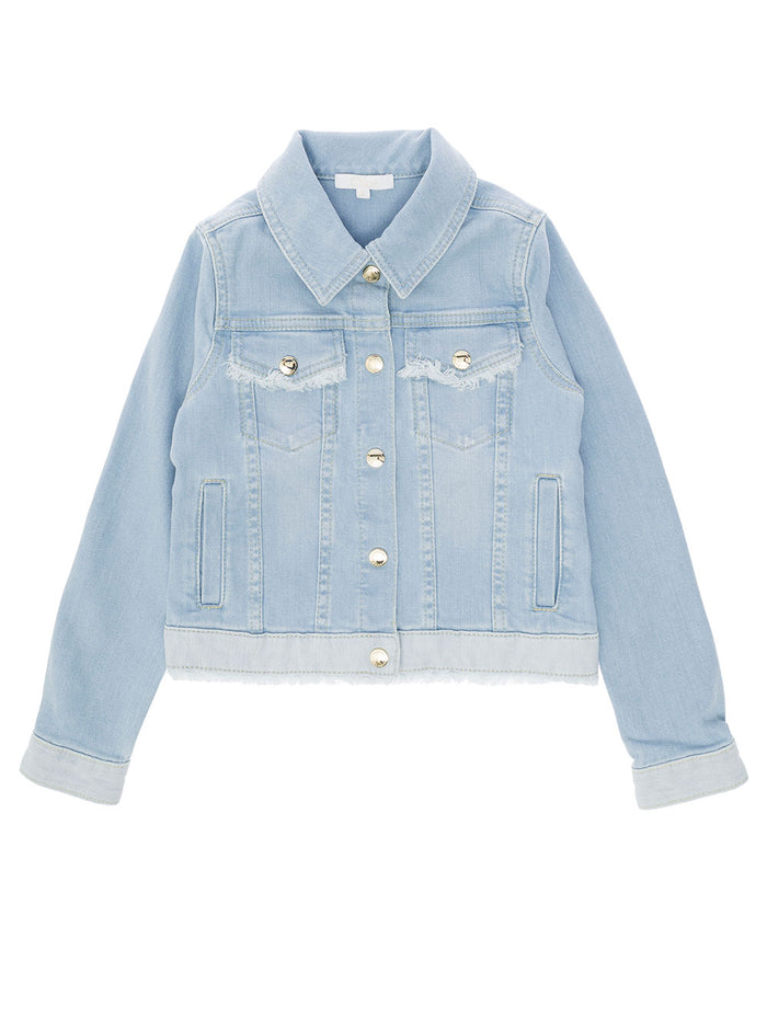 Jeans Jacket Light Blue Cotton Blazers