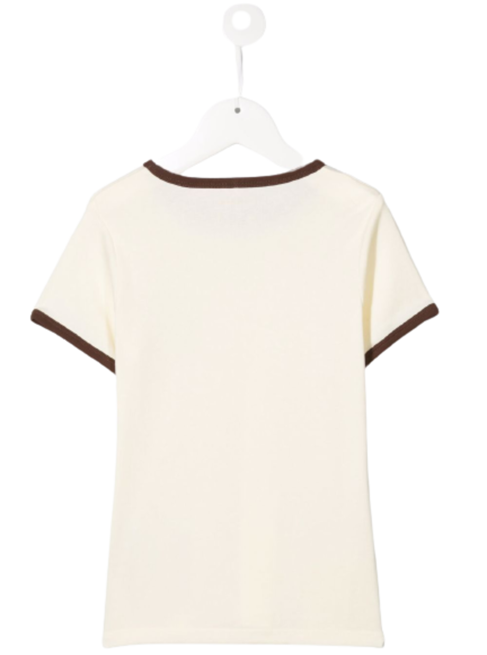 Mini Rodini Boy White Cotton T-Shirt With Zebra Print Organic Tshirts And Polo Shirts