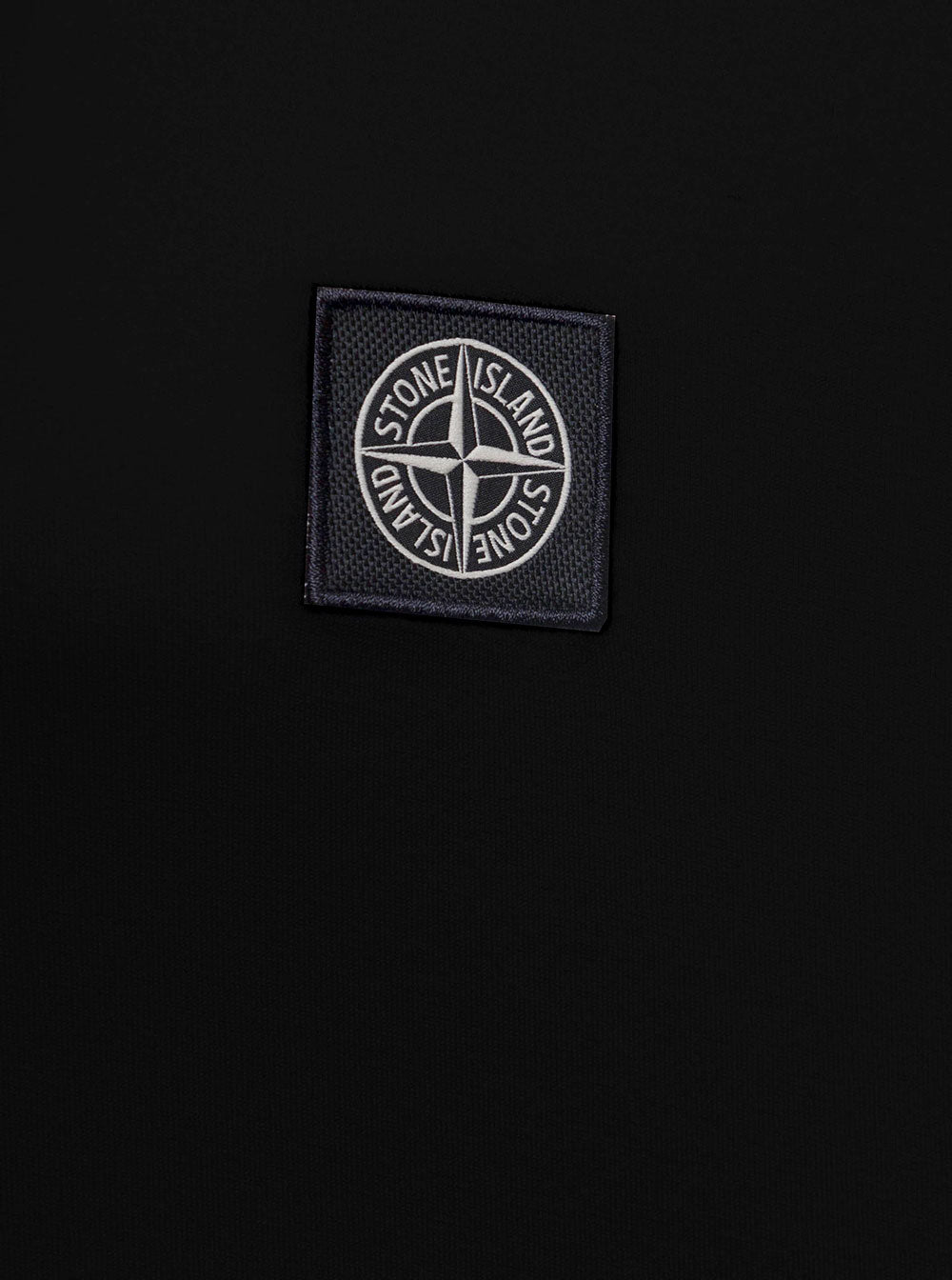 Stone Island Man Cotton Black T-Shirt Tshirts And Polo Shirts