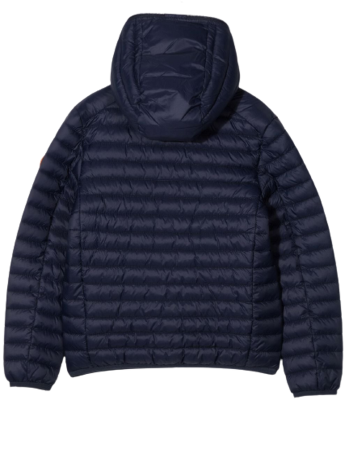 Save The Duck Kids Boys Dony Blue Quilted Nylon Ecological Down Jacket Blu