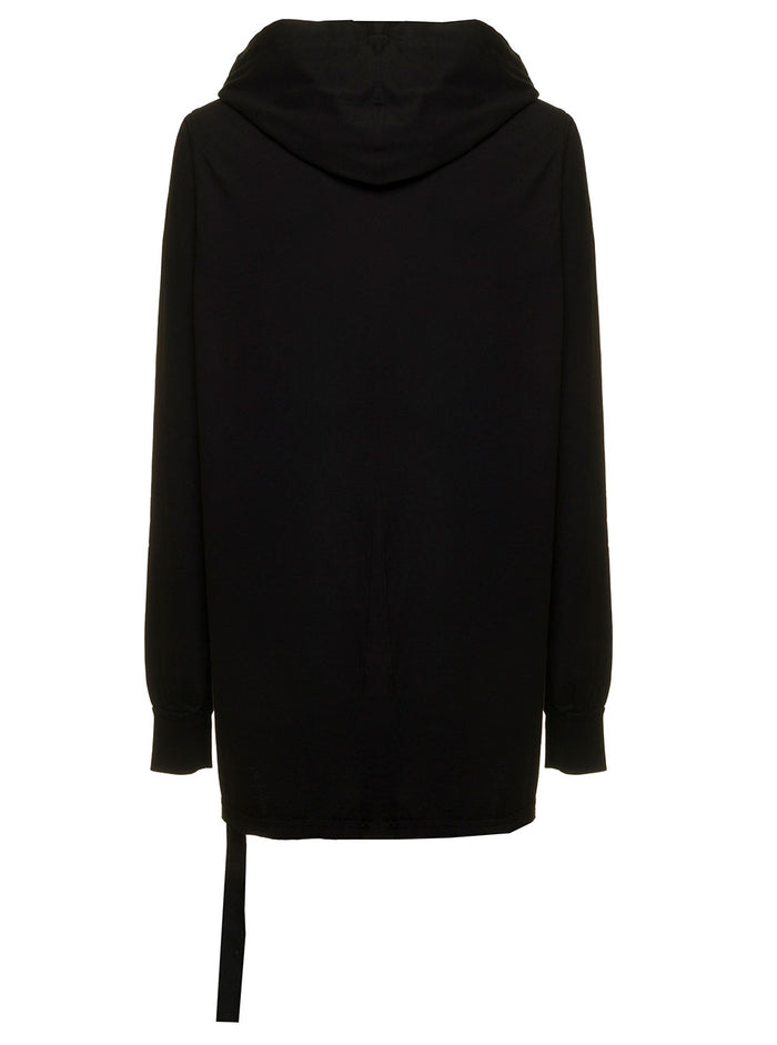 Drkshdw Man Black Cotton Hoodie With Print Sweatshirts