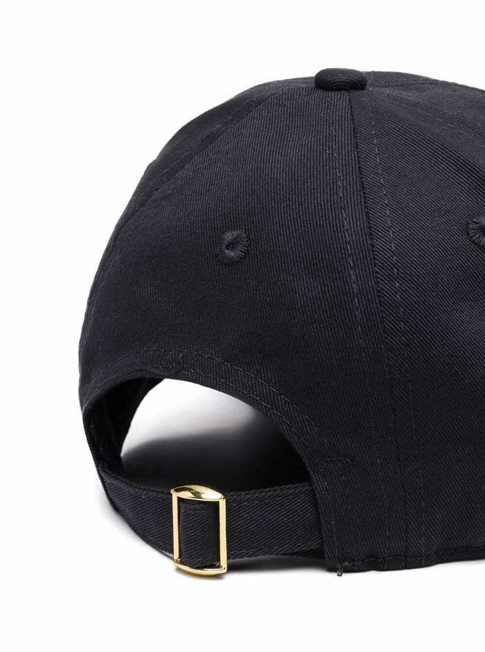 Mini Rodini Kids Boys Black Organic Cotton Hat With Print And Gloves
