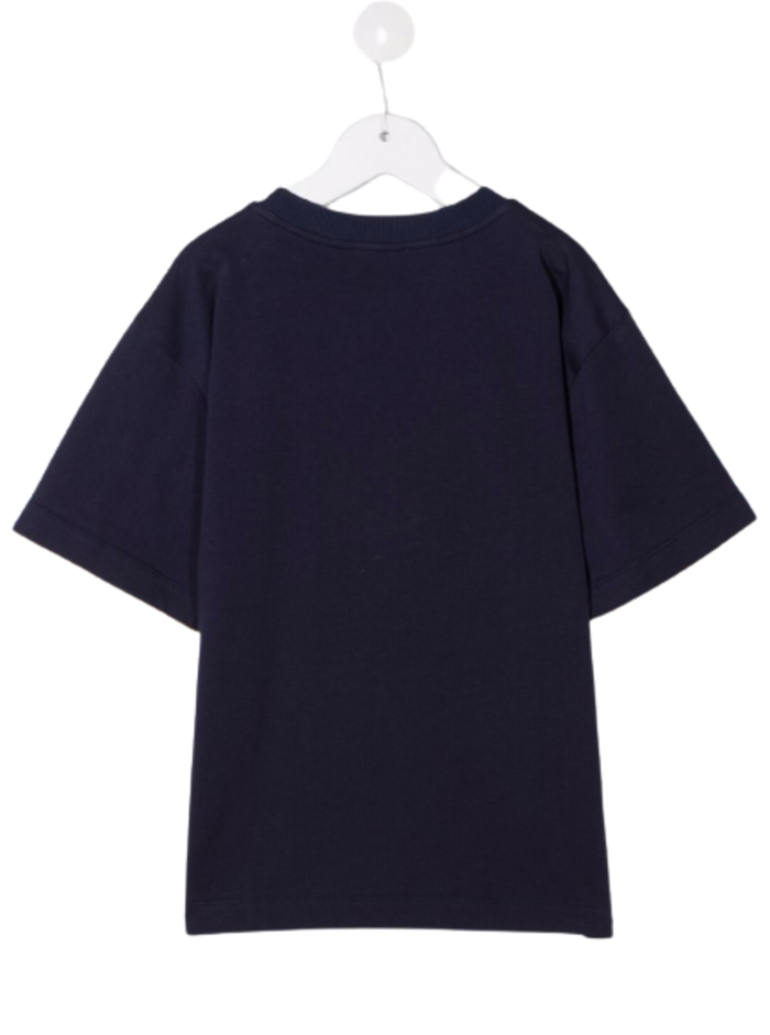 Moschino Kids Boys Blue Cotton T-Shirt With Logo Blu Tshirts And Polo Shirts