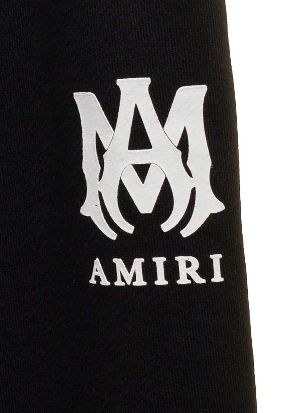 Amiri Man S Black Cotton Joggers With Logo Trousers