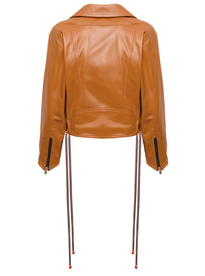 Anthony Regina Womans Brown Leather Jacket