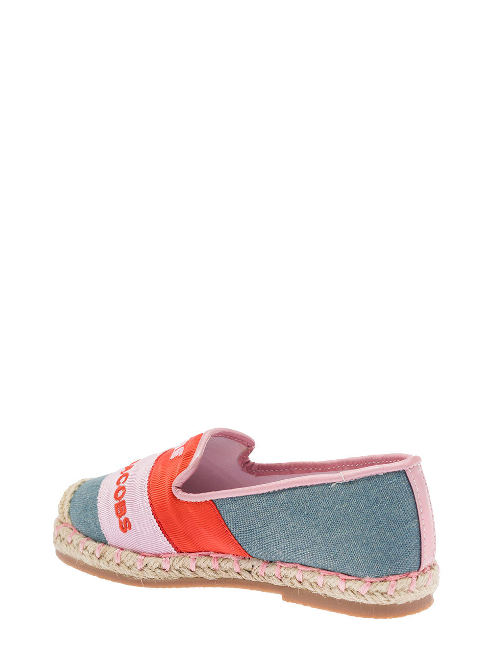 Marc Jacobs Girl Multicolor Cotton Espadrilles With Logo Insole Textile Flat Shoes