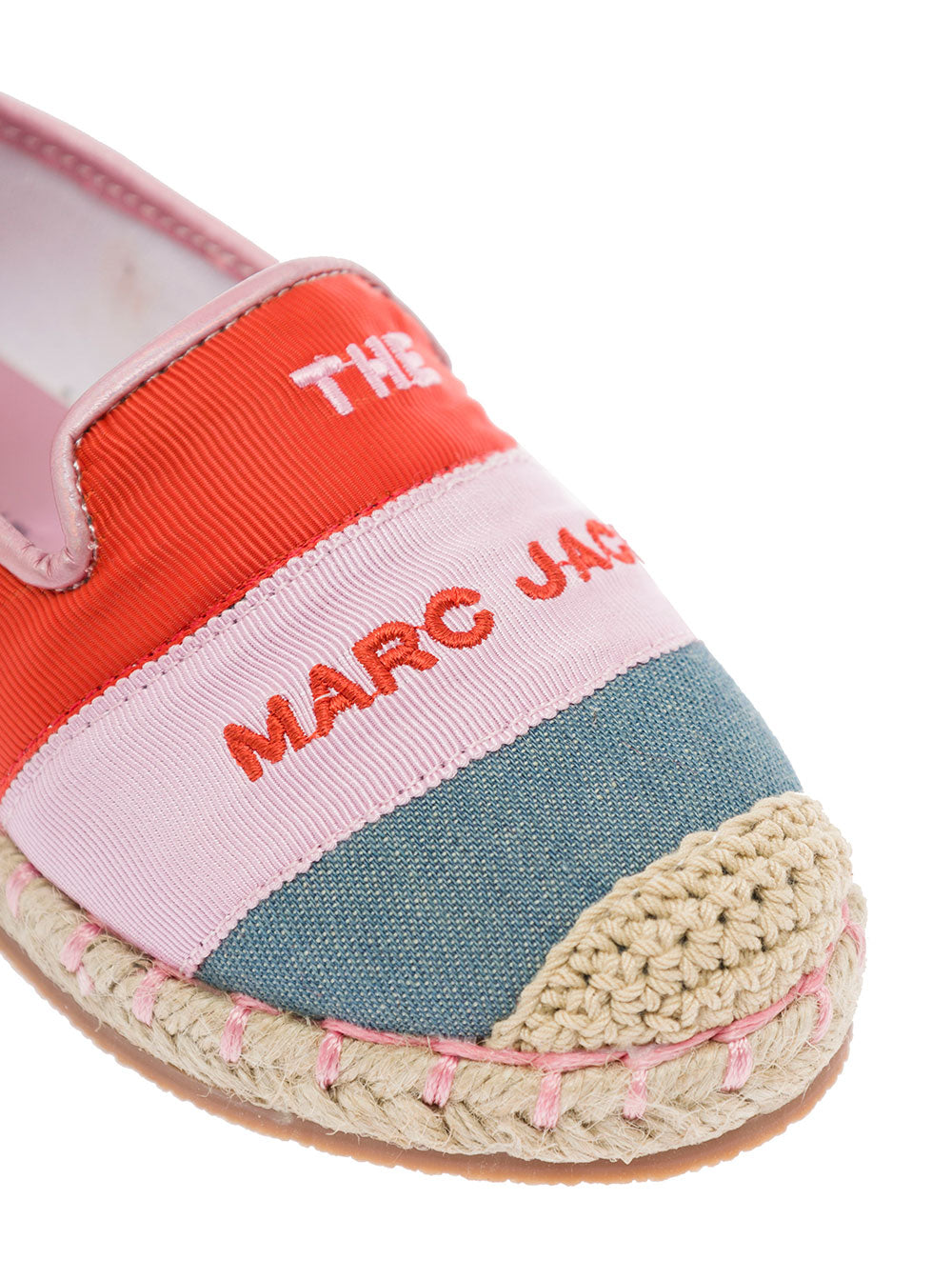 Marc Jacobs Girl Multicolor Cotton Espadrilles With Logo Insole Textile Flat Shoes