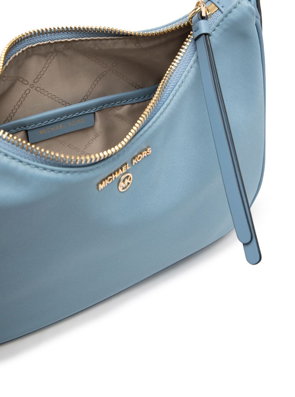 Jet Set Charm Md Conv Pouchette Xbody Solid Gabardine Nylon Blu Crossbody Bags