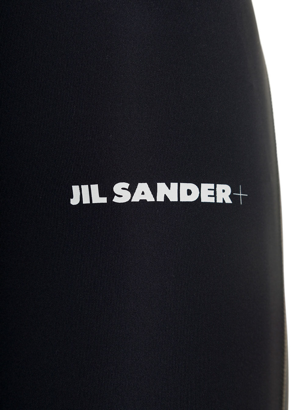 Jil Sander Womans Yoga Black Stretch Fabric Leggings Polyamide Elastane Trousers