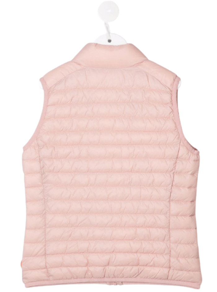 Save The Duck Kids Girls Andy Pink Nylon Sleeveless Down Jacket