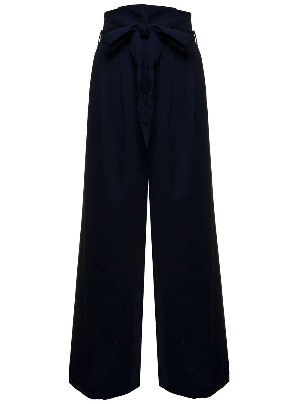 Jejia Womans Sophie Blue Cotton Trousers Blu