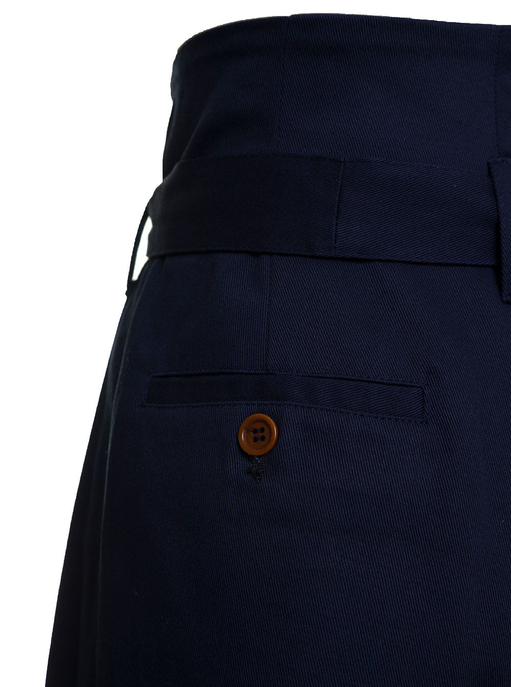 Jejia Womans Sophie Blue Cotton Trousers Blu