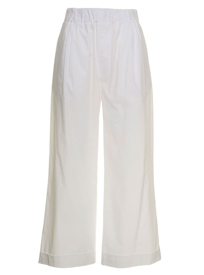 Jejia Womans White Baby Cotton Trousers