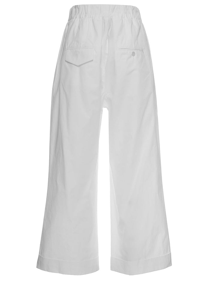 Jejia Womans White Baby Cotton Trousers