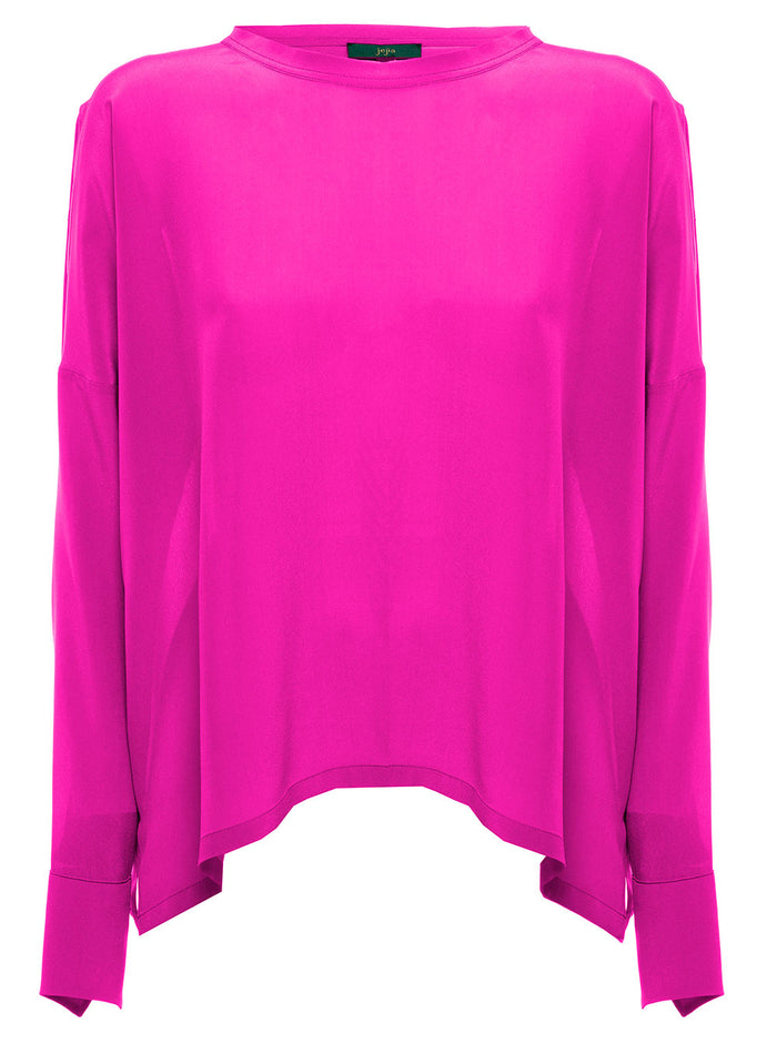 Jejia Womans Pink Silk Shirt And Blouses